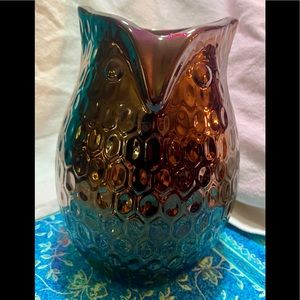 Owl decor nature EUC utensil holder farmhouse